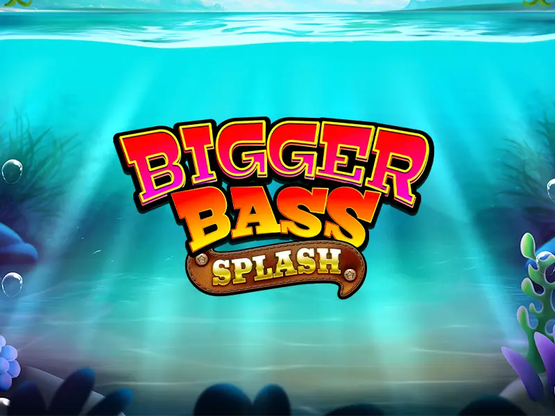 Banner promocional do jogo Bigger Bass Splash